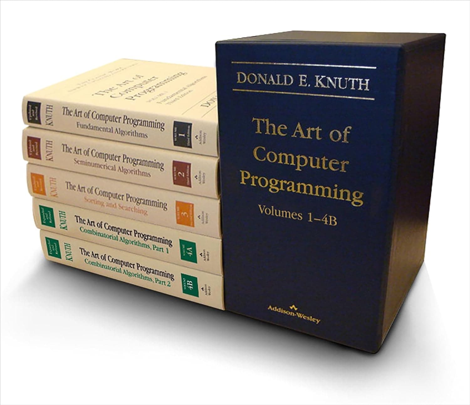 Capa do livro Art of Computer Programming por Donald E. Knuth