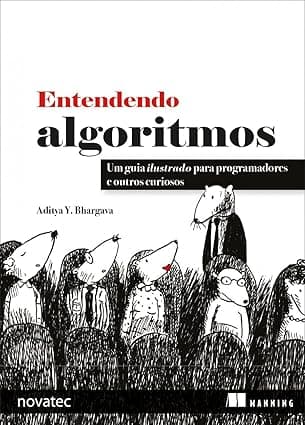 Capa do livro Entendendo Algoritmos por Aditya Bhargava
