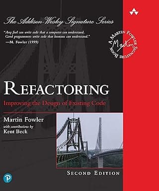 Capa do livro Refactoring – Improving the Design of Existing Code por Martin Fowler