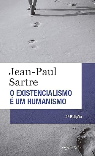 Capa do livro O existencialismo é um humanismo por Jean-Paul Sartre