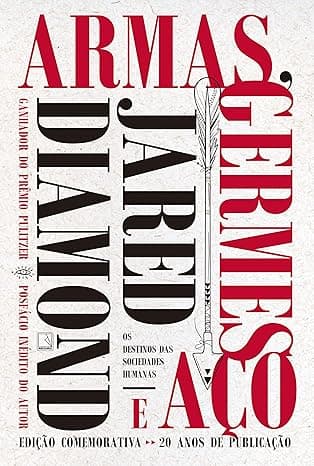 Capa do livro Armas, germes e aço por Jared Diamond