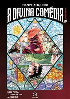 Capa do livro A Divina Comédia por Dante Alighieri